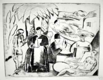 A Stopover In Brazil by Charles Dufresne at Harris Schrank Fine Prints