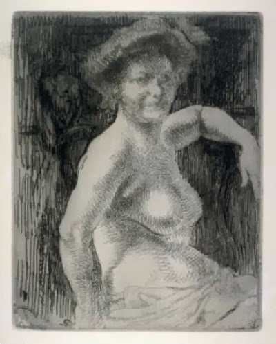 Etude De Nu / La Toilette (the Bath) by Albert Besnard