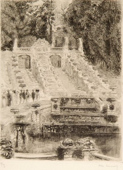 La Grande Cascade De St Cloud by Alexandre Lunois