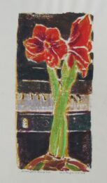 Amaryllis And Piano by Lois Borgenicht at William Chambers Art
