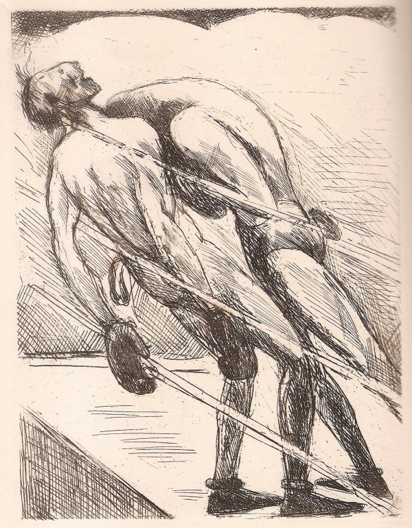 Tableau De La Boxe by André Dunoyer de Segonzac