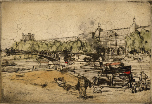 La Seine Au Pont Du Carrousel by Armand Coussens