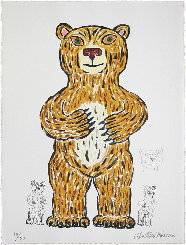 Bear (brown/ Standing) by Atsuhiko Misawa