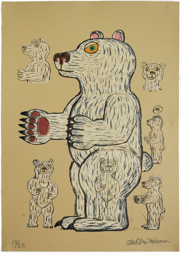 Bear (white/standing/side) by Atsuhiko Misawa