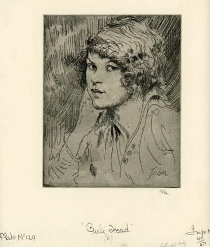 Girl’s Head (e) by Augustus John