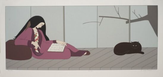 Aurora (purple) by Will Barnet at ebo Gallery