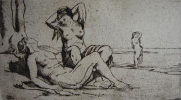 Badende Frauen / Bathing Women by Hubert Wilm at Sylvan Cole Gallery