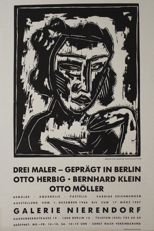 Mädchenkopf by Bernhard Klein