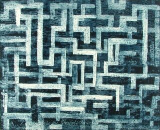 Blue Maze by Catherine Shuman Miller at Oehme Graphics