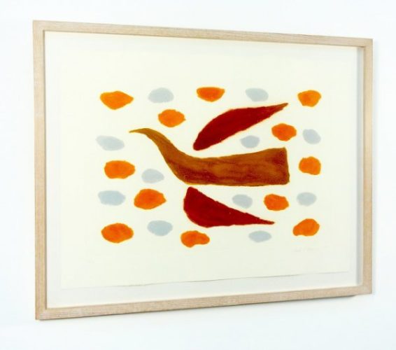 Bird In Grey And Orange by Breon O'Casey