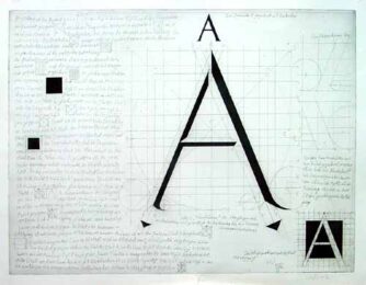 Buchstabe A / The Letter A by Werner Bunz at Sylvan Cole Gallery