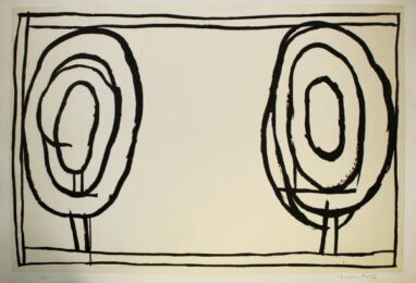 Cases I Arbres 3 by Joan Hernandez Pijuan at Sylvan Cole Gallery