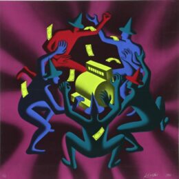 Cash Dance by Mark Kostabi at RoGallery