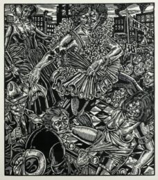 Catwalk: Here They Come! by Tom Huck at Tom Hück's Evil Prints