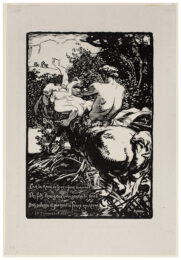 Centaur by Auguste Louis Lepere at Sylvan Cole Gallery