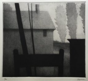 Chair & Rooftop by Robert Kipniss at ebo Gallery