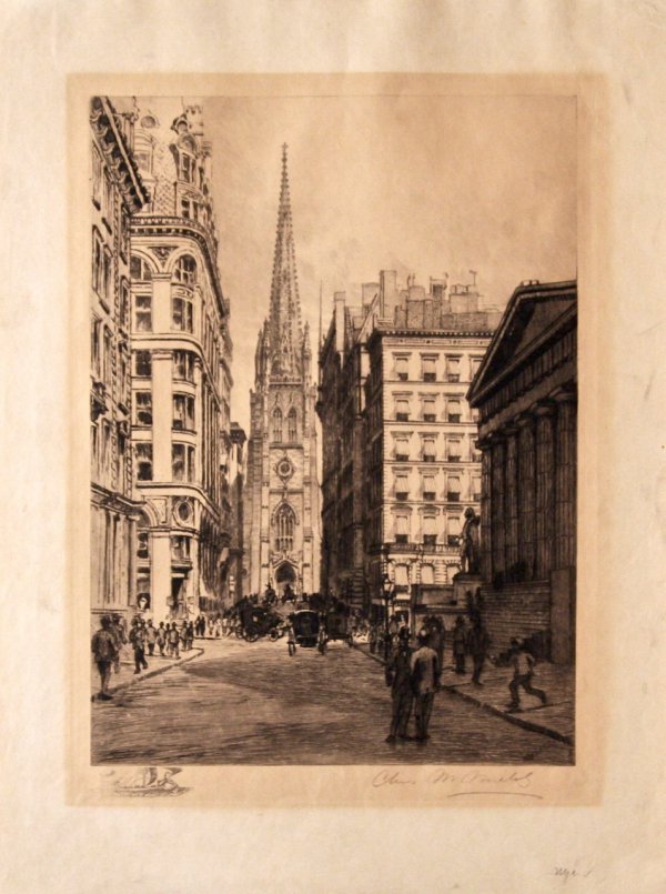 Wall Street, Ny by Charles Friedrich Mielatz