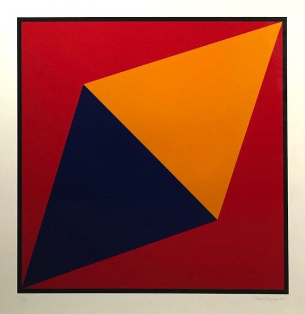 Orange Triangle by Charles Hinman