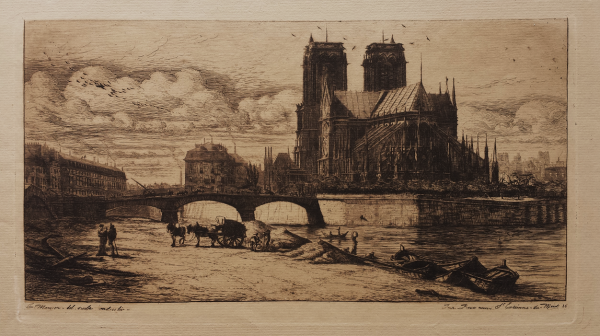 L’abside De Notre-dame De Paris by Charles Meryon