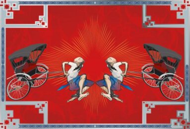 Chasing Poverty (Socio-politicking Series) by Booda Brand at Addicted Art Gallery