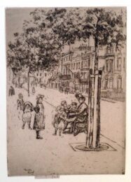 Chelsea Children, Chelsea Embankment by Theodore Roussel at Harris Schrank Fine Prints