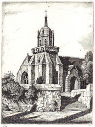 Church Of Perros-guirec by Ian Strang at Sylvan Cole Gallery