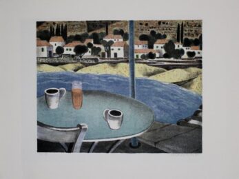 Das Café by Herbert Breiter at Sylvan Cole Gallery