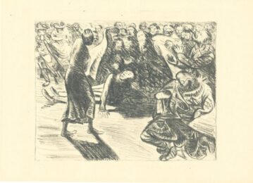 Das Paar In Der Menge 2 (heiliger, Strohbraut…) by Ernst Barlach at Sylvan Cole Gallery