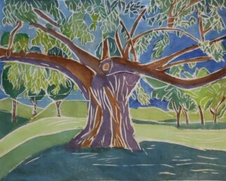 Deepening Day (green) by Aline Feldman at ebo Gallery