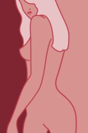 Delphine (naked Burgubdy Series) by Lucie Bennett at Eyestorm