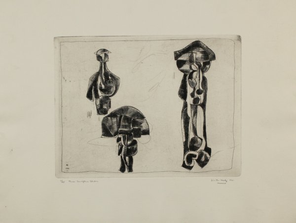 Three Sculpture Studies by Dimitri Hadzi