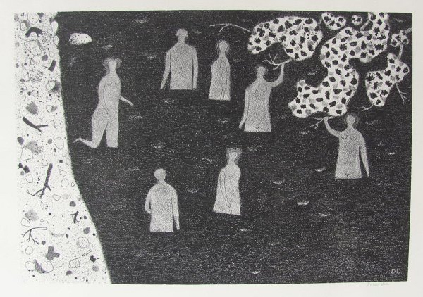 Bathers In A Stream by Doris Lee