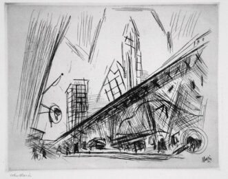 Downtown The El by John Marin at Harris Schrank Fine Prints