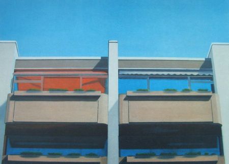 Vier Kabinen by Eberhard Havekost at