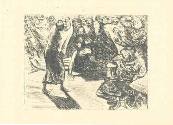 Das Paar In Der Menge 2 (heiliger, Strohbraut…) by Ernst Barlach