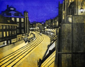 Evening Balcony In Amsterdam by Eric Goldberg at ebo Gallery