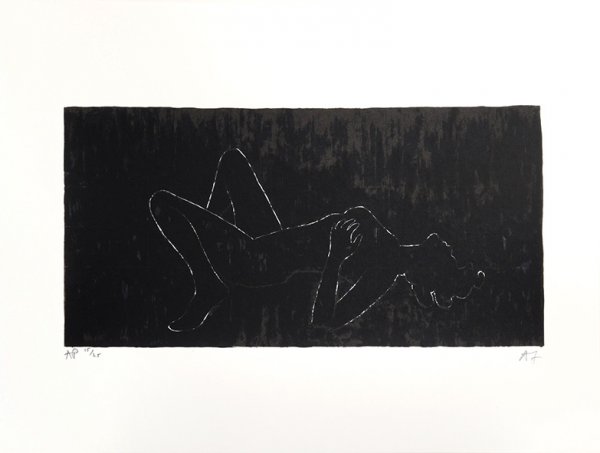 Everything But The Outline Blacked-in. (Sophie Dahl.) by Angus Fairhurst