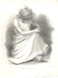 Femme Qui Cherche Une Puce / Woman Looking For A Flea by Henry Boutet at Sylvan Cole Gallery