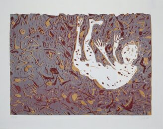 Fliegender / Flying Man by Irmgard Dahms at Sylvan Cole Gallery