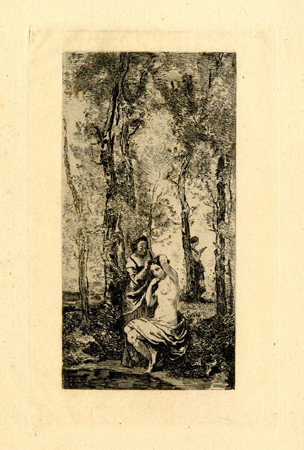 La Toilette / The Bath by Félix Bracquemond