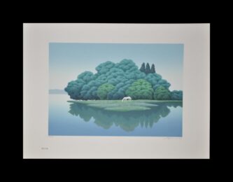 Forest On The Lake by Hisami Kunitake at Hanga Ten - Contemporary Japanese Prints