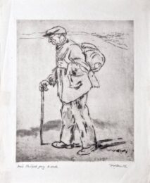 Fred Ruddock Going To Work by Hubert Andrew Freeth at Editions Graphiques Ltd