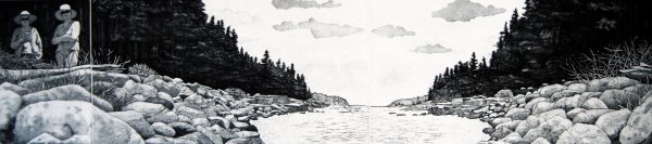 Friends Near The Inlet by Eric Goldberg at ebo Gallery