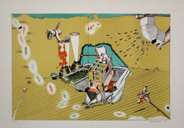 Gastronomic Fantasy by Volker Stelzmann at Sylvan Cole Gallery