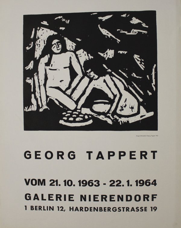 Zwei Sitzende Mädchenakte by Georg Tappert