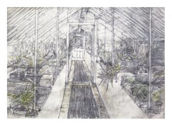 Glasshouse In West Dean Gardens by Olwyn Bowey RA at Royal Academy of Arts