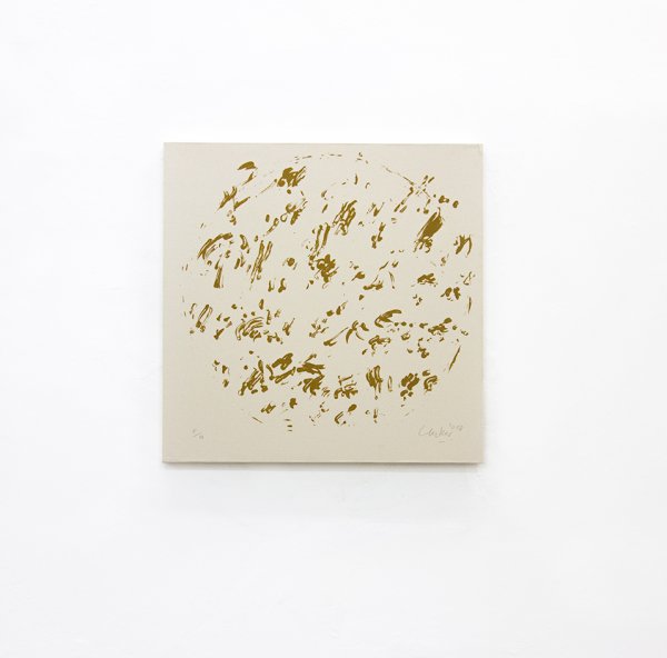 Ouroboros (natural Sand) #9 by Gunther Uecker