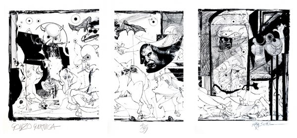 Gonzo Guernica. by Ralph Steadman