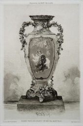 Grande Vase Décoratif by Felix Buhot at Sylvan Cole Gallery