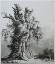 Private: Großer Baumstumpf Vor Einer Flußlandschaft by Franz Gabet at Emanuel von Baeyer - Cabinet